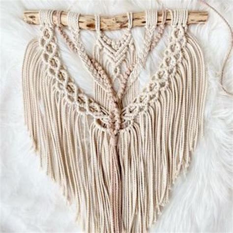 Makramee Wandbehang SEPIA Wanddeko Im Boho Stil Wandschmuck