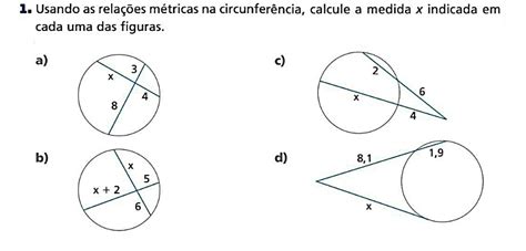 Determine A Equação De Cada Circunferencia Abaixo