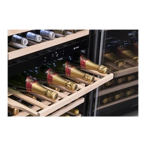 Caple 19 Bottle Capacity Sense 30cm Single Zone Under Counter Wine Cabinet Gunmetal Grey Door