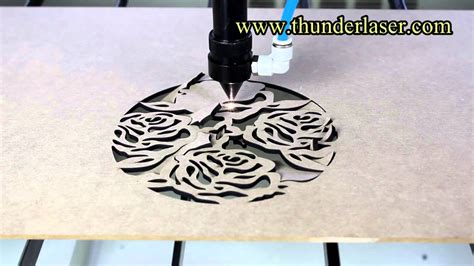 Laser Cutting 3 5mm Mdf Cutting Rose Youtube