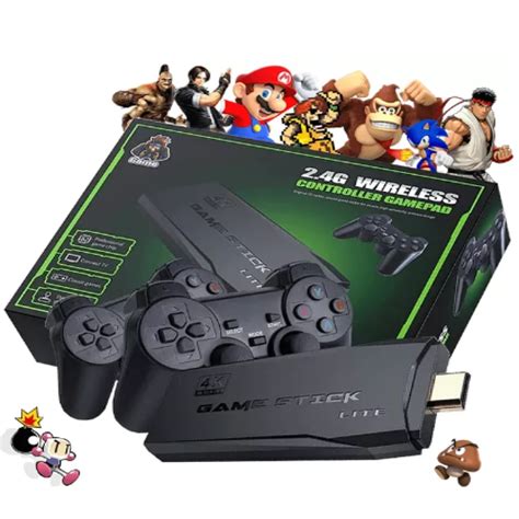 V Deo Game Lite 4k 2 Controles S Fio Retro 20000 Jogos Png