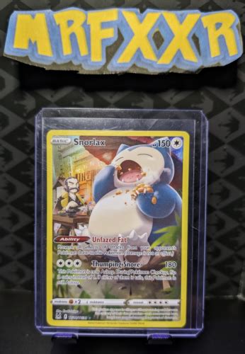 Snorlax Swsh Lost Origin Trainer Gallery Pokemon Card Tcg Nm Full Art