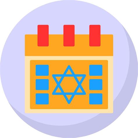 Hebrew Calendar Vector Icon Design 20868020 Vector Art at Vecteezy