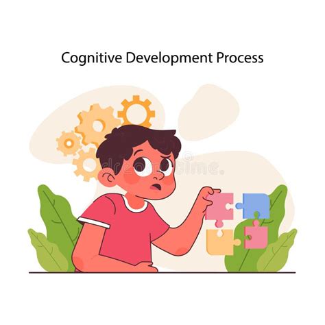 Child Development Cognitive Development Process Stock Vector