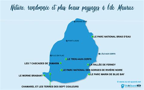 Que faire à l île Maurice 43 lieux à visiter Carte touristique