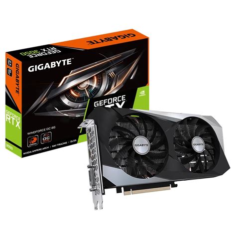 Placa De Vídeo Gigabyte Windforce Oc 8gb Geforce Rtx3050 Gddr6 Gv N3050wf2oc 8gd No Paraguai