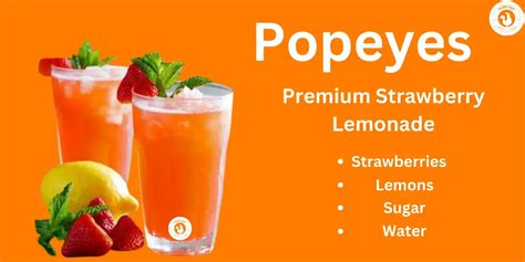 Popeyes Premium Strawberry Lemonade 2024: Invigorating Ingredients ...