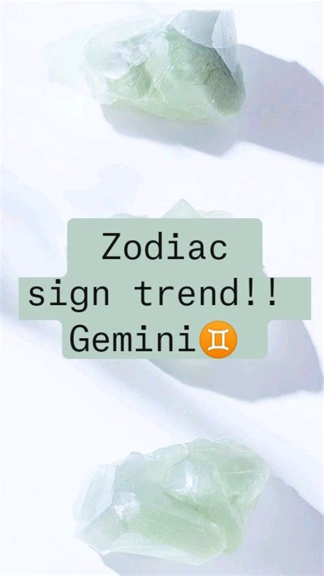 Zodiac Sign Trend Gemini