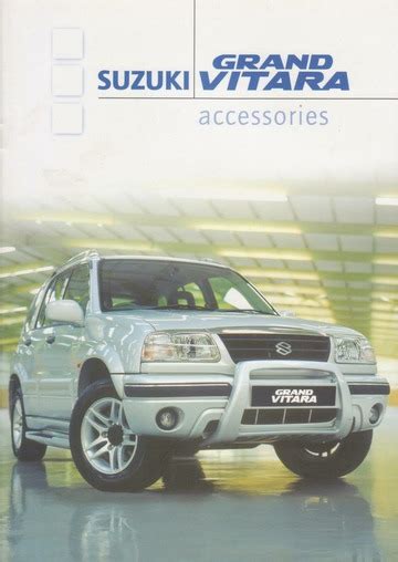 Suzuki Grand Vitara Accessories Brochure (2001) : Suzuki : Free ...