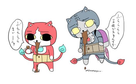 Jibanyan And Robonyan Youkai Watch Drawn By Toyotoyoyomi Danbooru