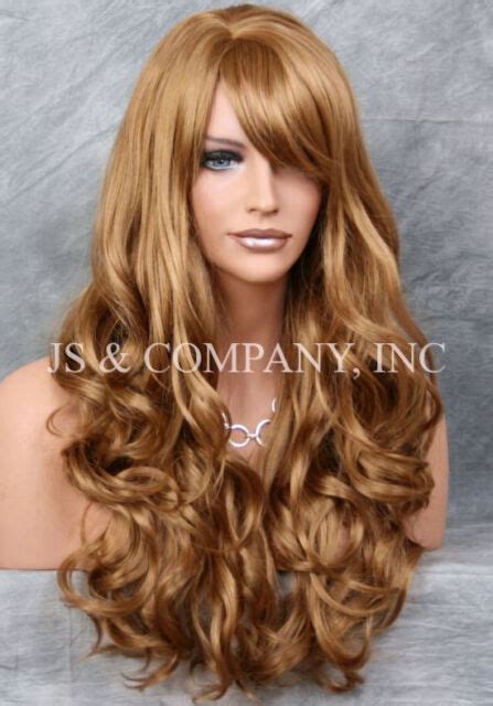 Tkfloat Long Strawberry Blonde Wigs With Dark Roots 30 Inch Wavy