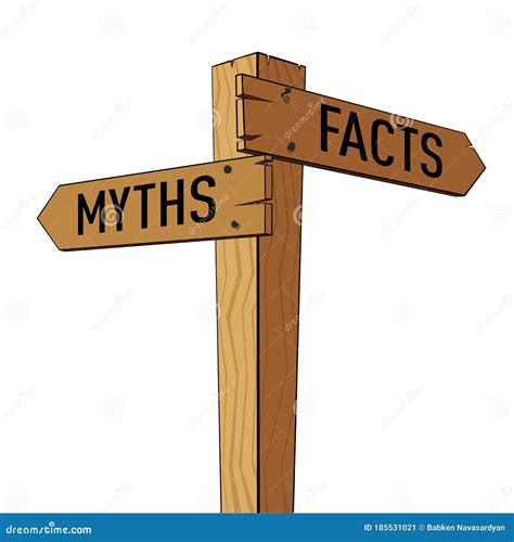 Myths And Facts Balance Stock Image 117006565