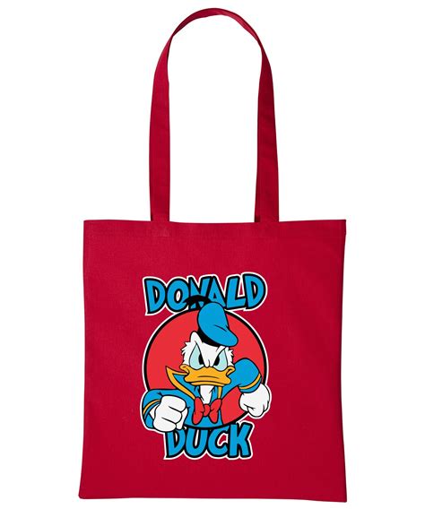 Donald Duck Disney Cartoon Animation Funny Tote Shopper Bags Etsy