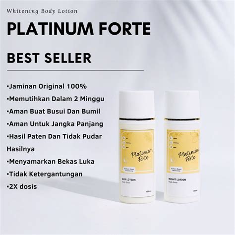 Jual ORIGINAL HANDBODY PLATINUM FORTE PEMUTIH BADAN DOSTING HB EXTRA