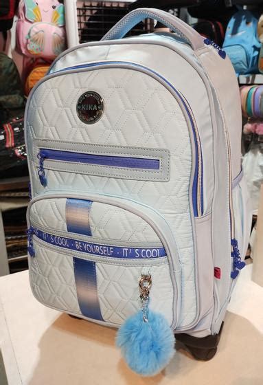 Mochila Escolar Kika Rodas Grande E Refor Ada Mochila Bolsa