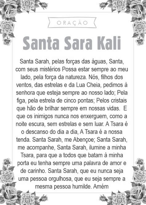 Santinho Santa Sara Kali Pcte C Unids Elo