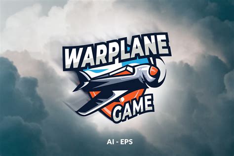 War Plane Game Logo Template Graphic By Storictype Creative Fabrica