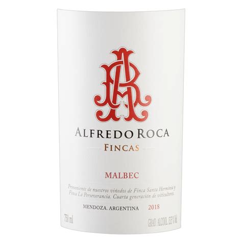 Vinho Argentino Tinto Seco Fincas Alfredo Roca Malbec Mendoza Garrafa