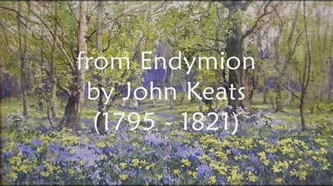 A Thing Of Beauty From Endymion By John Keats YouTube