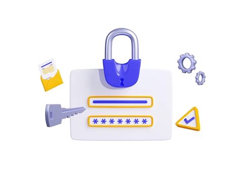 Sécurité informatique avec cadenas login et mot de passe Photo Gratuite