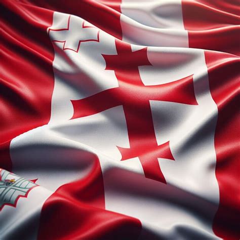 Premium Photo Realistic Malta Flag Waving On Sky