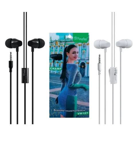 Mobile Black Signature Vm 107 Wired Earphone At Rs 25 Piece In Sagar