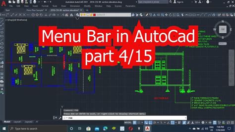 Details Of Menu Bar In Autocad Autocad For Bigenners Learn Civil