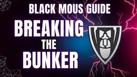 Breaking The Bunker DMZ Black Mous QUICK GUIDE YouTube