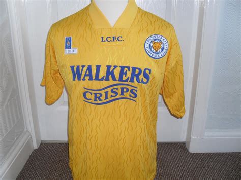 Leicester City Third Football Shirt 1992 1994 Sponsored By Walkers
