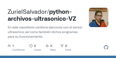 Github Zurielsalvador Python Archivos Ultrasonico Vz En Este