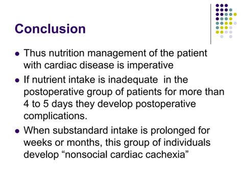 Nutrition Support In Cardiovascular Disease