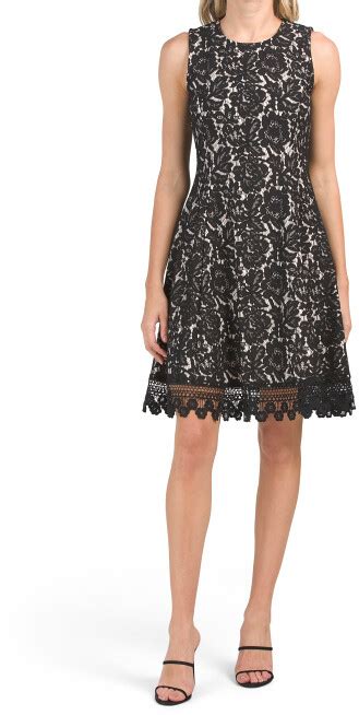 Lace Fit Flare Cocktail Dress Shopstyle