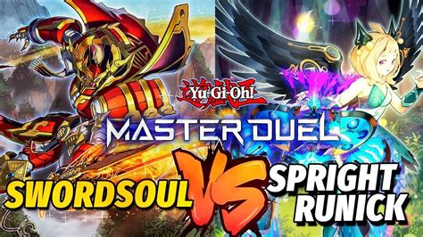 SWORDSOUL VS RUNICK SPRIGHT Yu Gi Oh Master Duel YouTube