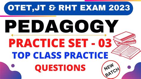 Otet Jt Rht Pedagogy Practice Set I Practice Set Otet Pedagogy