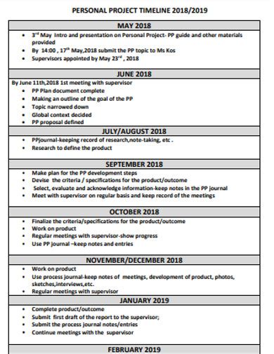 Personal Timeline - 27+ Examples, Format, How To Make, Pdf