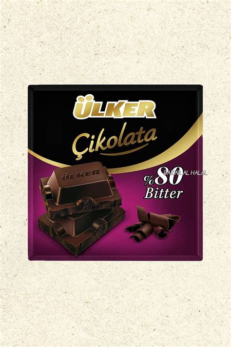 Ulker Cocoa Chocolate Square Bar 80 Bitter Bazar Al Haya