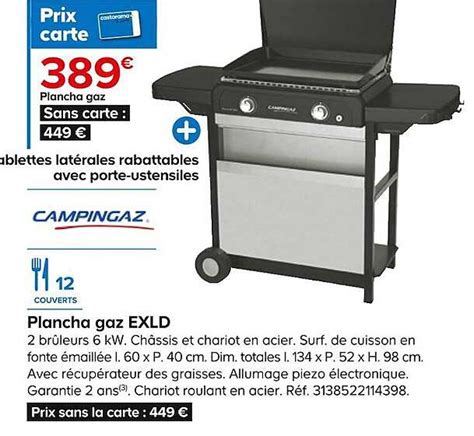 Promo Plancha Gaz Exld Campingaz Chez Castorama Icatalogue Fr