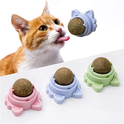 Amazon Podoo Pcs Of Catnip Balls That Stick On Wall Catnip