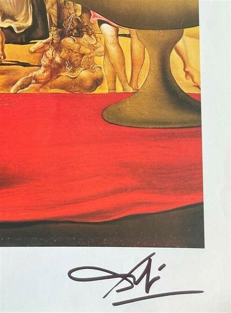 Salvador Dali Slave Market Original Hand Signed Print With Coa