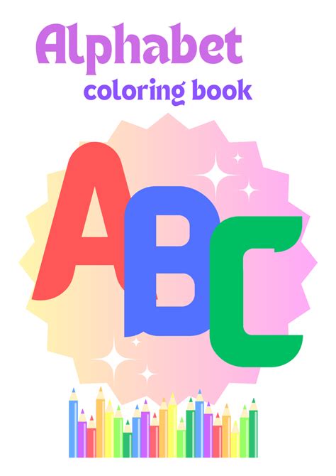 Kids Alphabet Coloring Book Worksheet