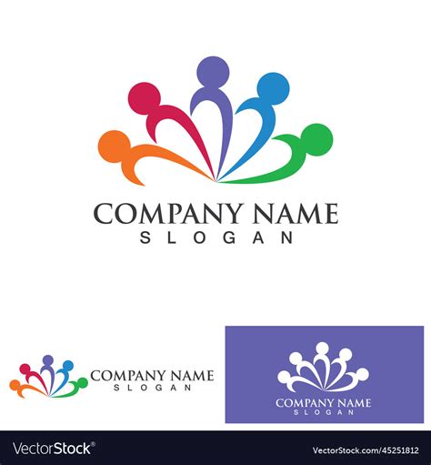 Community Group Logo Network And Social Icon Vector Image