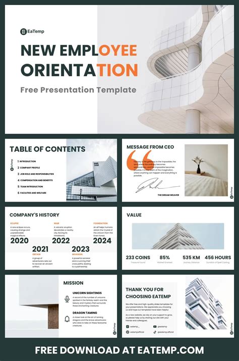 New Employee Orientation Powerpoint Template