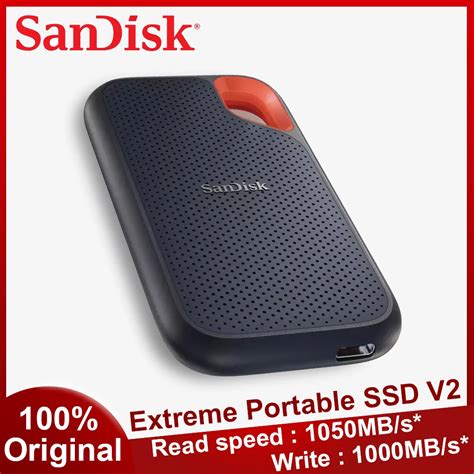 Sandisk E61 Extreme Portable Ssd V2 Usb 32 Gen2 Type C Hard Disk External Solid State Drive