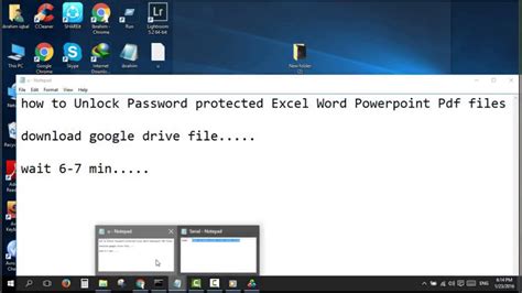 How To Unlock Password Protected Excel Word Powerpoint And Pdf Files Youtube