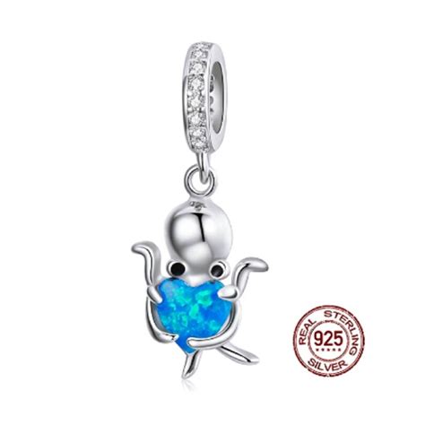 Charm For Pandora Bracelet Pandora Charms Octopus Blue Etsy