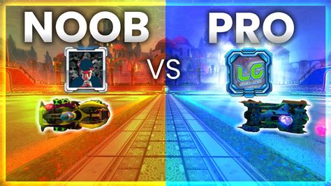 Noob Vs Pro Rocket League Battle Youtube