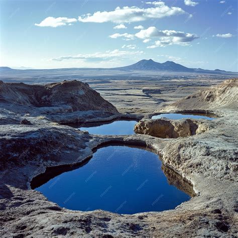 Volcanic craters harboring hidden hot springs | Premium AI-generated image