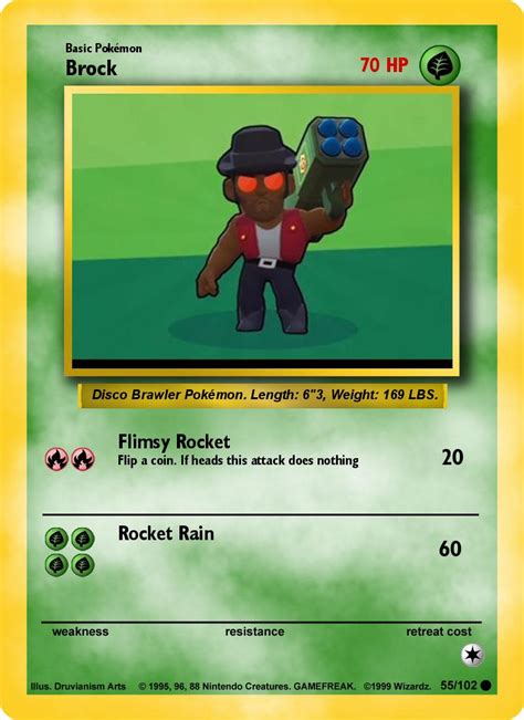 Misc Stupid Brock Pokemon Card I Made Brawlstars