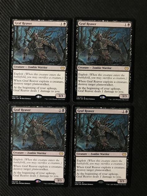 Mtg Graf Reaver X4 Innistrad Crimson Vow Rare Nmm Pack Fresh Ebay