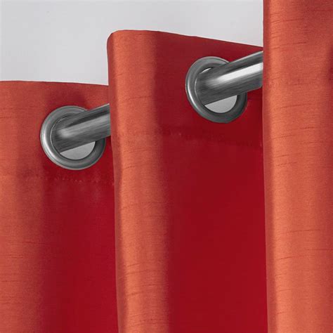 Exclusive Home Curtains 2 Pack Chatra Faux Silk Grommet Top Curtain